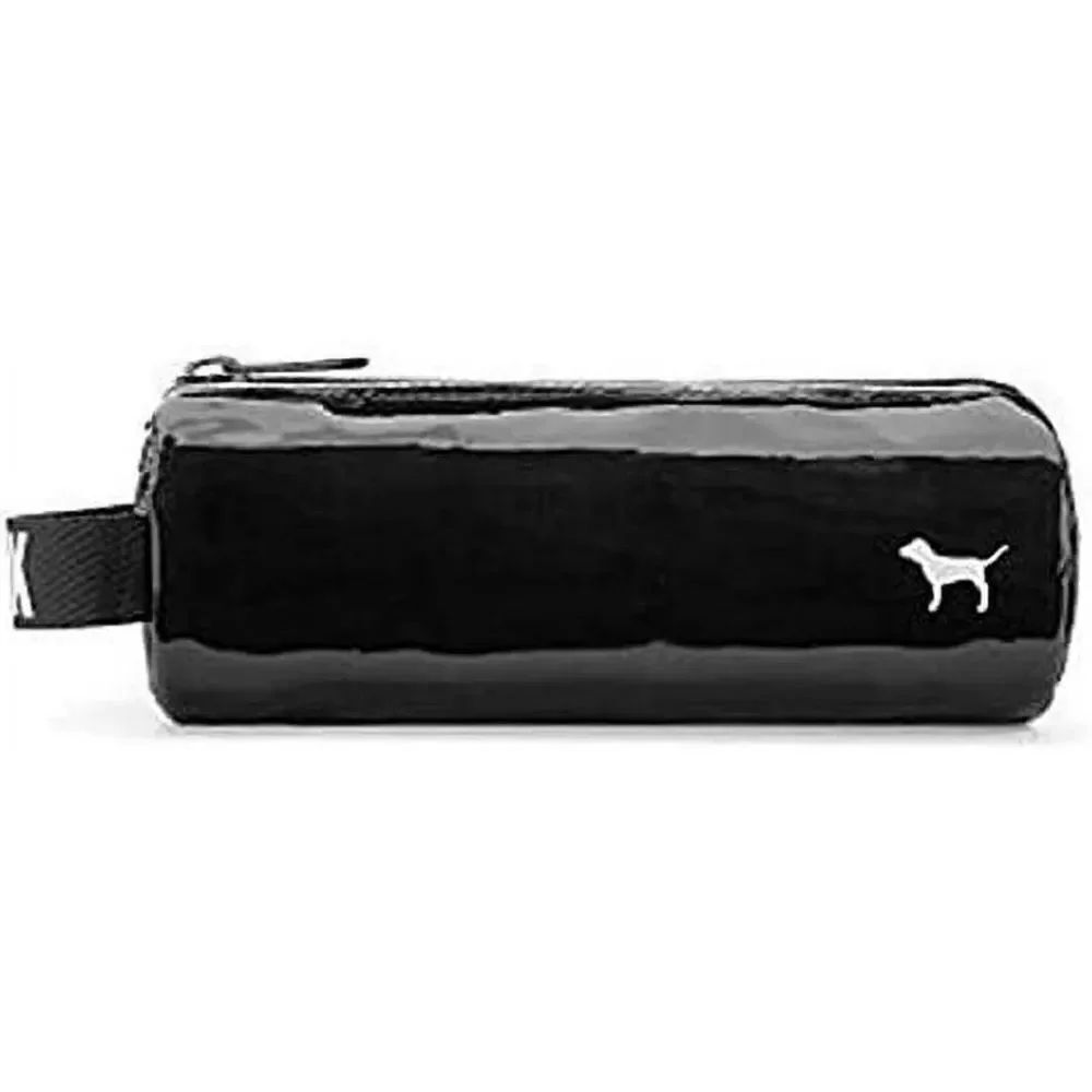 Victoria’s Secret Pink Cosmetics Makeup Case Pencil Pouch Black New